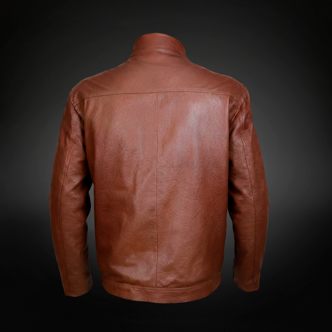 Chamarra Desierto Piel de Borrego/Avestruz AL919