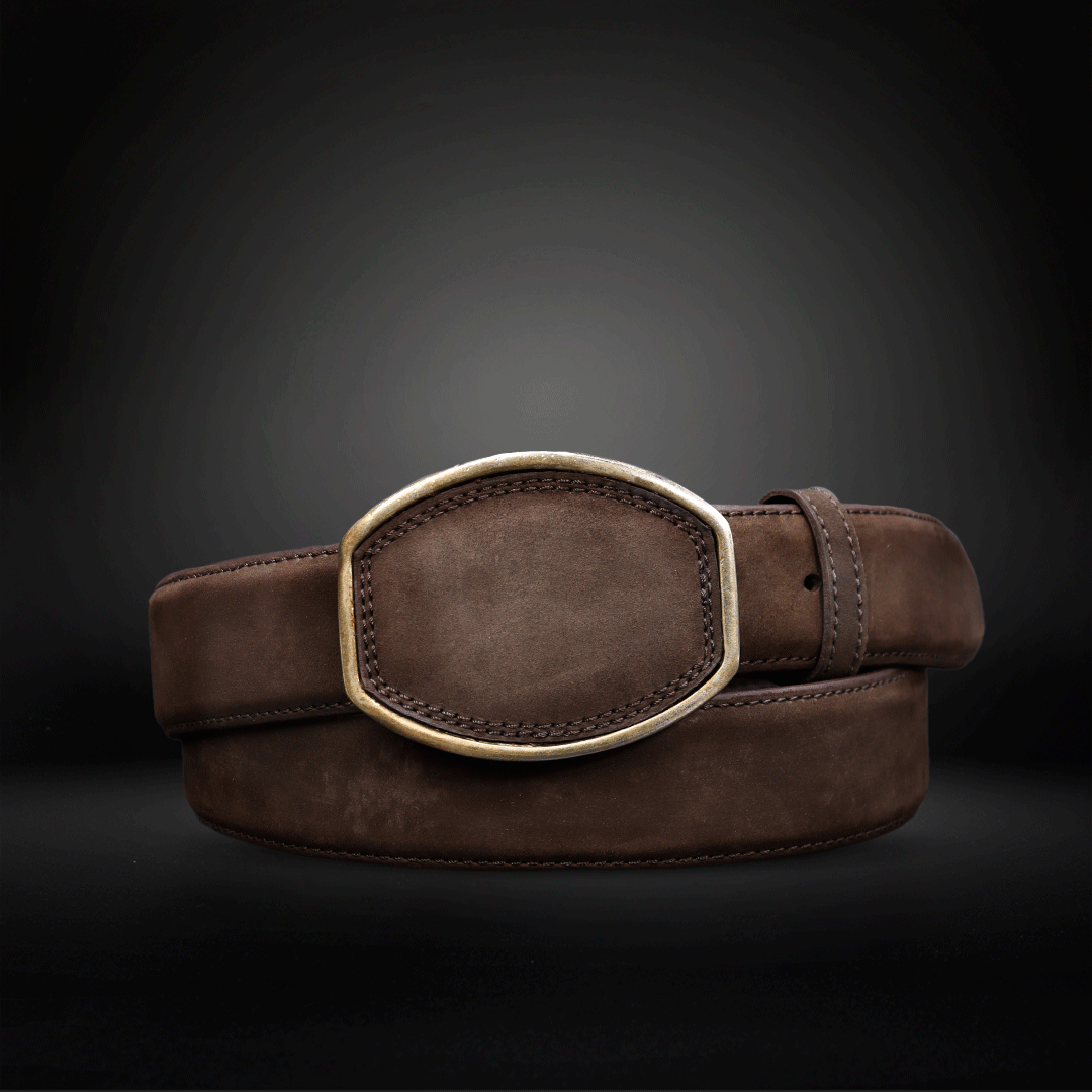 Cinturon en Piel de Res Nobuk Estilo C AL802