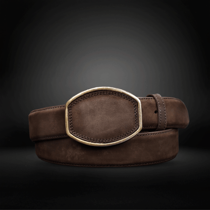 Cinturon en Piel de Res Nobuk Estilo C AL802