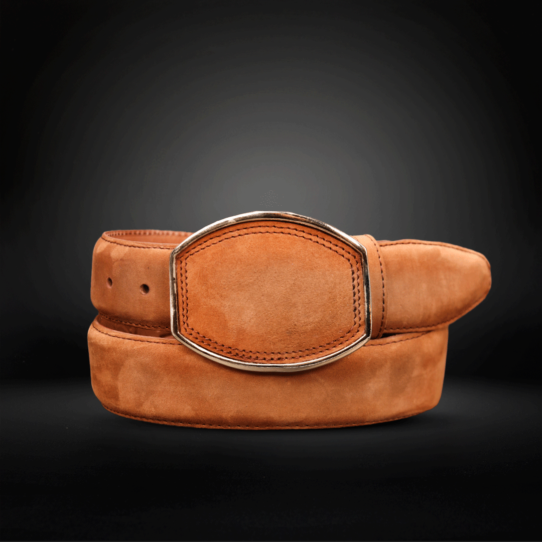 Cinturon en Piel de Res Nobuk Estilo C AL802