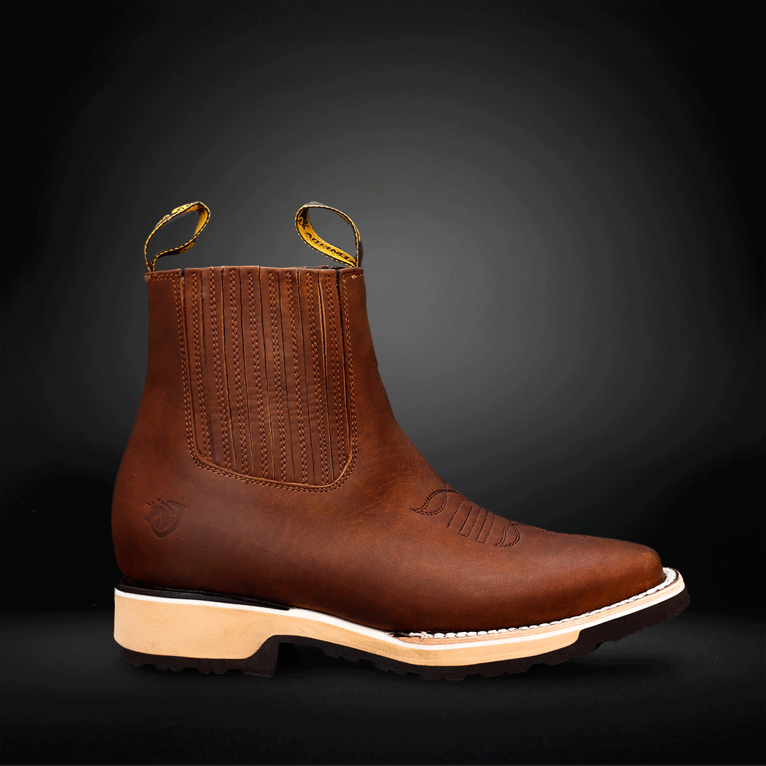 Botín Crazy Doble Densidad Piel de Res AL215