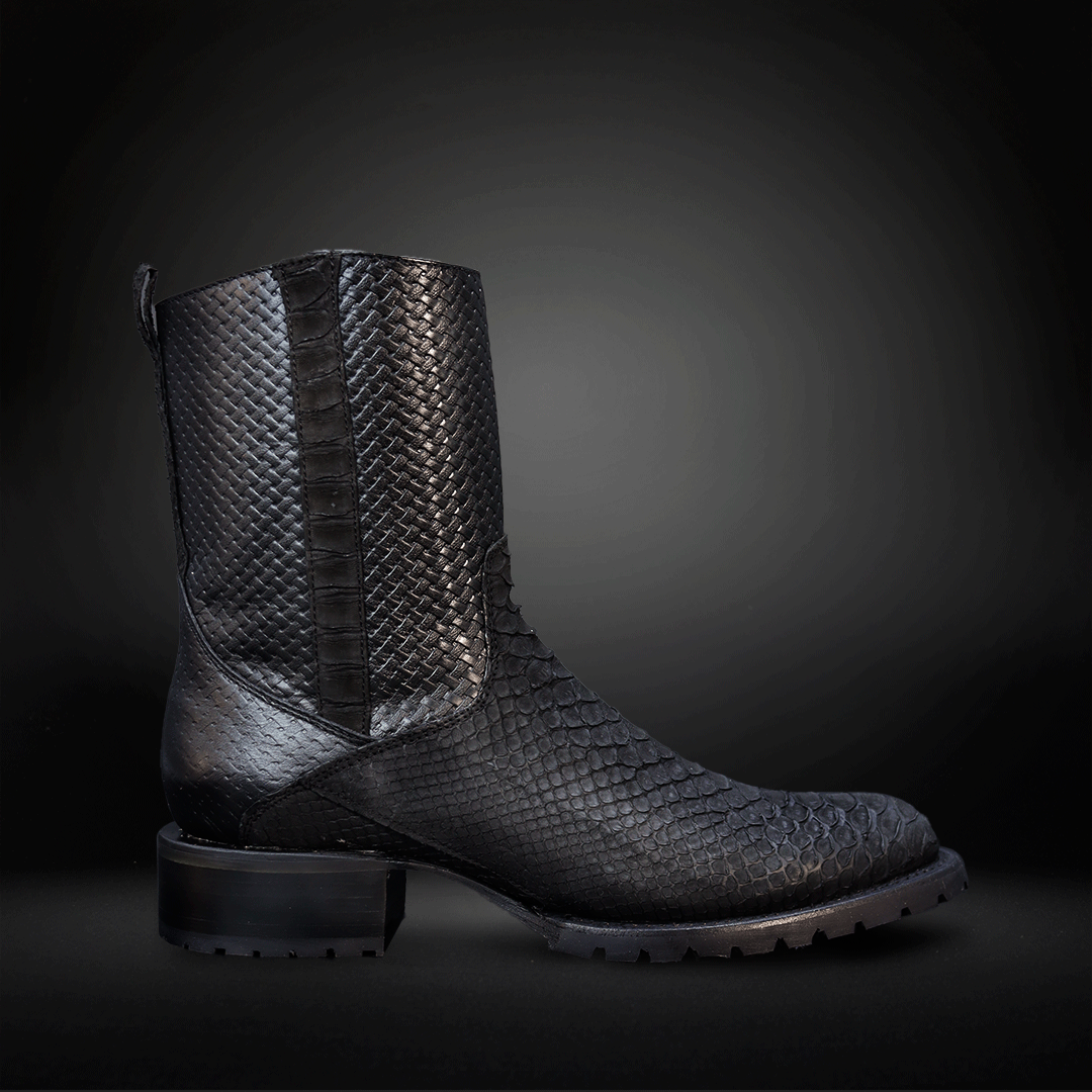 Bota Oval Truck Nobuck  Piel de Pitón AL606