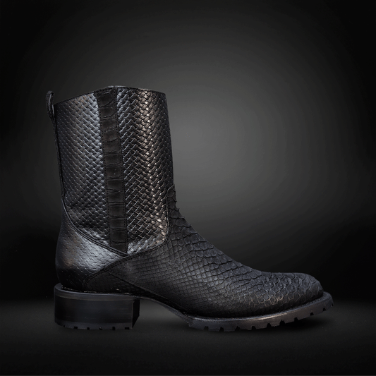 Bota Oval Truck Nobuck  Piel de Pitón AL606