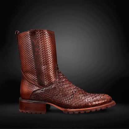 Bota Oval Truck  Piel de Pitón AL605