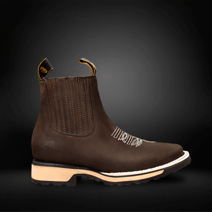 Botín Doble Densidad Nobuck  Piel de Res AL216