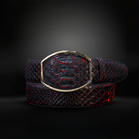 Cinturon en Piel de Python Estilo C AL804
