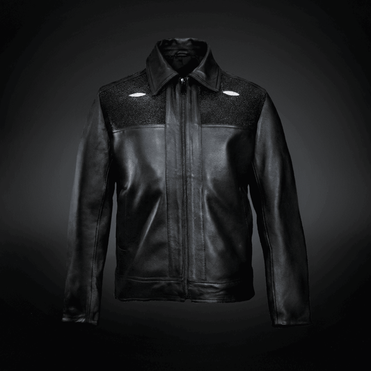 Chamarra en Piel de Mantarraya AL922