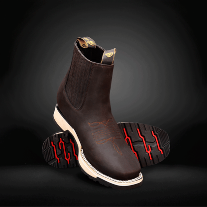 Botín Crazy Doble Densidad Piel de Res AL215