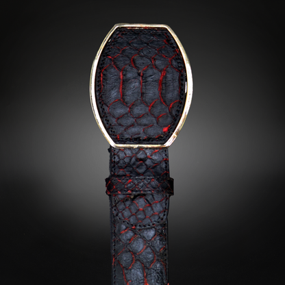 Cinturon en Piel de Python Estilo C AL804