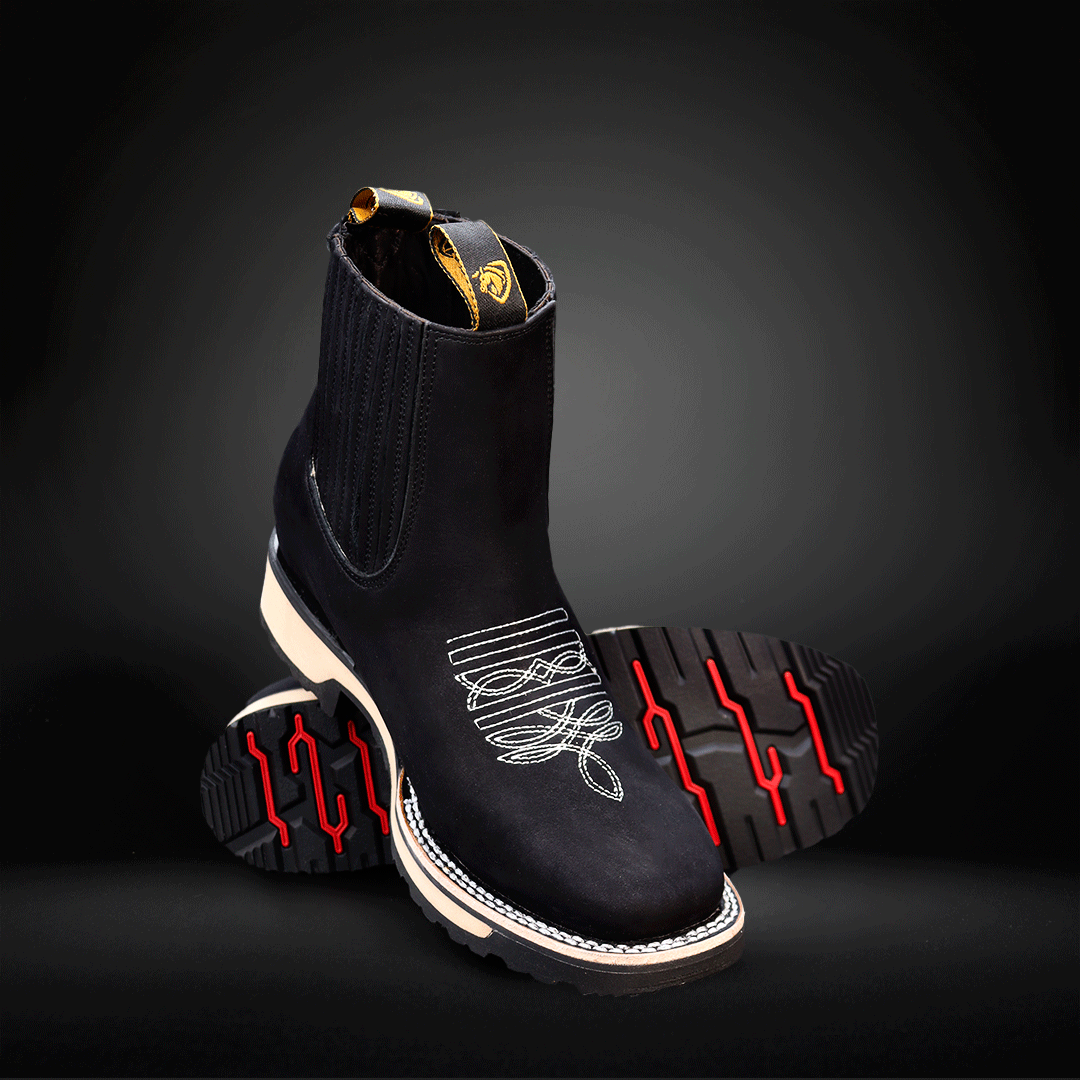 Botín Doble Densidad Nobuck  Piel de Res AL216