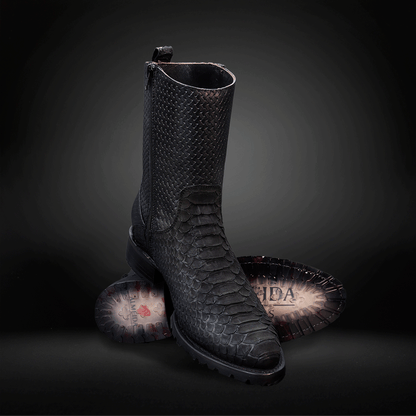 Bota Oval Truck Nobuck  Piel de Pitón AL606