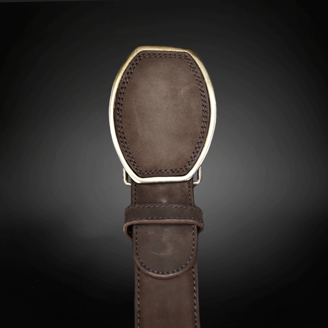 Cinturon en Piel de Res Nobuk Estilo C AL802