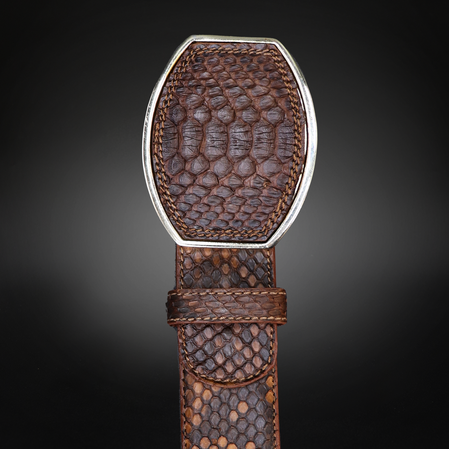 Cinturon en Piel de Pitón Estilo C AL805