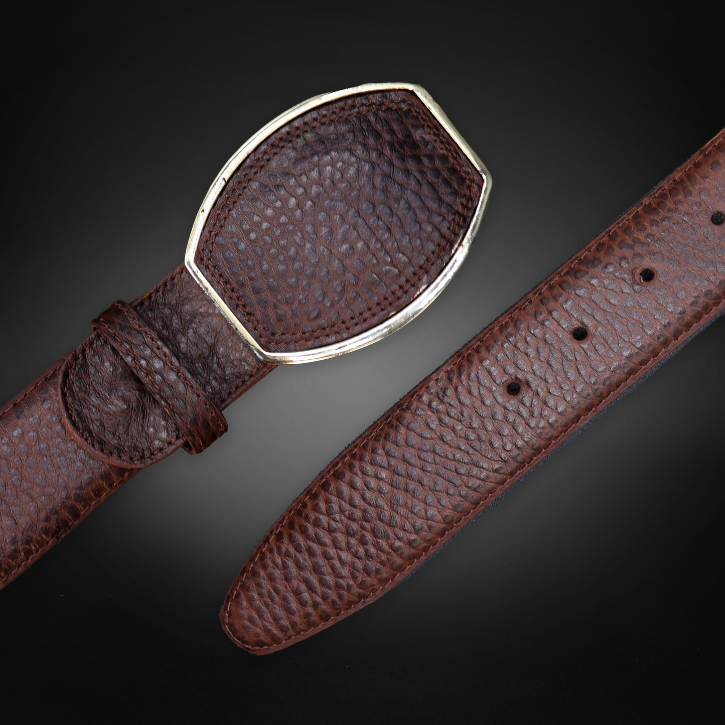 Cinturon en Piel de Res Estilo C AL803