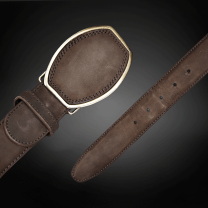 Cinturon en Piel de Res Nobuk Estilo C AL802