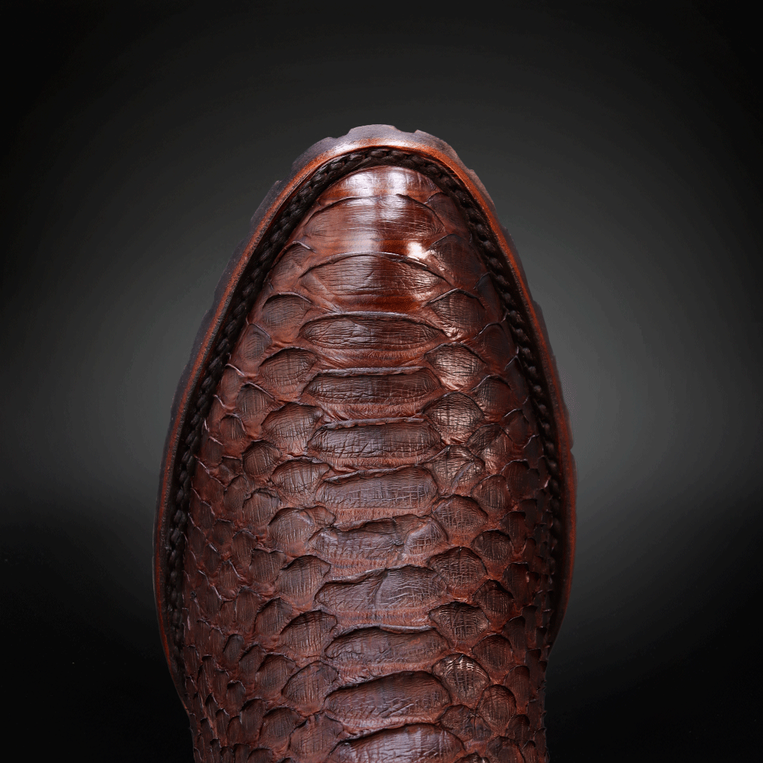 Bota Oval Truck  Piel de Pitón AL605