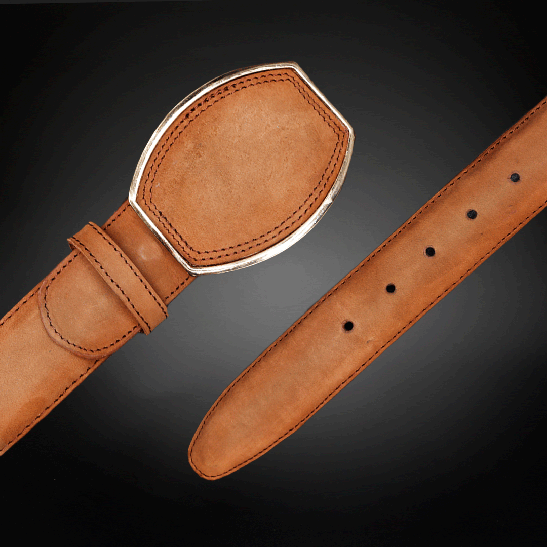 Cinturon en Piel de Res Nobuk Estilo C AL802